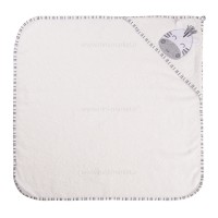 ست حوله 5 تکه طرح زبرا رنگ طوسی پاپو papo