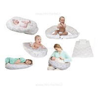 تشک گارد دار آنتی رفلاکس 5 کاره طرح برگ ساده رنگ شیری Isiz