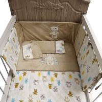 سرویس روتختی نوزاد 6 تکه طرح خرس ماماز پاپاز MAMAS & PAPAS
