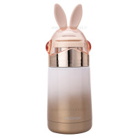 فلاسک آب استيل طرح خرگوش رنگ طلایی هلو دریم Hello dream
