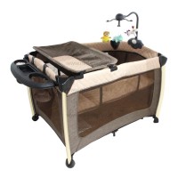 تخت و پارک بیبی فور لایف Baby4life رنگ قهوه ای مدل P130