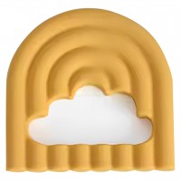 دندان گیر طرح رنگین کمان رنگ زرد امریکو بیبی Americo baby