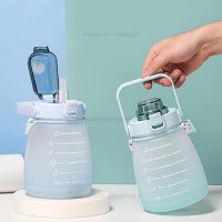 بطری آب 1400 ميل رنگ سبز آبی خارجی