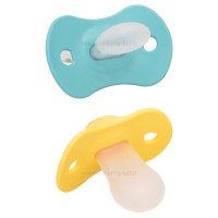 پستانک دوعددی بادامی 18+ طرح ببر رنگ سبز سواوینکس SUAVINEX