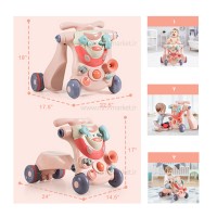 واکر مدل موتور سه کاره رنگ صورتي JIn shang lu