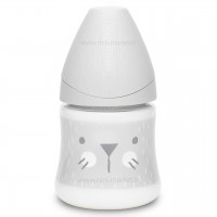 شيشه شير 150 ميل خرگوش تمام رنگ طوسی سواوینکس Suavinex