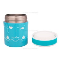 فلاسک غذا استیل 350 میل رنگ آبی نوویتا Nuvita