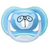 پستانک تکی الترا ایر +18 ماه طرح خرس رنگ آبی اونت Avent (فاقد جعبه)