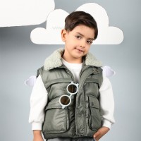 پافر اسپرت طرح ساده رنگ سبز