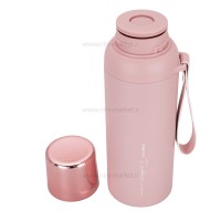 فلاسک آب استیل 600 میل رنگ صورتی پینکا Pinkah