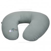 بالشت شیردهی c شکل طرح گوسفند موسلین رنگ سبز Isiz