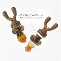 پستانک میوه‌خوری طرح شاخ گوزن رنگ صورتی هی‌اورشی Heorshe