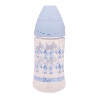 شیشه شیر پیچازی 270 میل طرح سگ ها رنگ آبی سواوینکس Suavinex