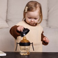 لیوان آبخوری 300 میل رنگ مشکی هی‌اورشی HeOrShe