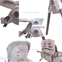 صندلی غذا طرح میوه ای رنگ قرمز بیبی فورلایف Baby4life