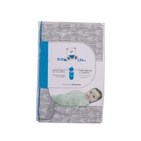 قنداق چسبی نوزاد طرح تیر و کمان طوسی بیبی فورلایف BABY4LIFE