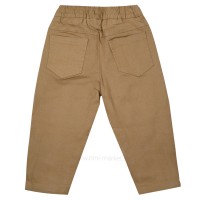 شلوار کتان اسپرت ساده کاراملی