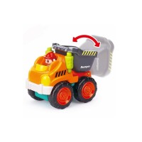 ماشین قدرتی کامیون نارنجی هولی تویز  Huile Toys رنگ نارنجی