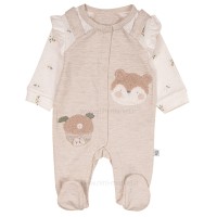 سرهمی جورابدار طرح فندق رنگ کرم نیلی nili