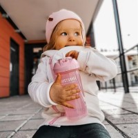 لیوان نی دار 360 ميل 6+ ماه صورتی پاستل تويست شيک Twistshake