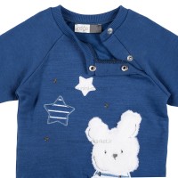 بلوز شلوار طرح خرگوش رنگ سرمه اي ایندیگو Indigo