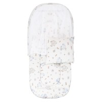 پشه بند مسافرتی کوچک طرح حیوانات رنگ آبی ایسیز