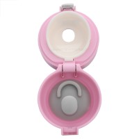 فلاسک آب رنگ کرم صورتی 380 میل Yes – water