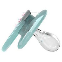 پستانک تکی درب دار پاپیون رنگ سبز صورتی سایز 6 تا 18 ماه دکتربراون Dr.brown