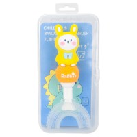 مسواک چرخشی عروسکی طرح خرگوش رنگ زرد خارجی