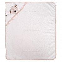 ست حوله 5 تیکه طرح خرس و جوجه رنگ کرمی مادرکر mothercare