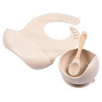 ست ظرف غذا سیلیکونی رنگ کرم والابی لیتل Wallaby Little