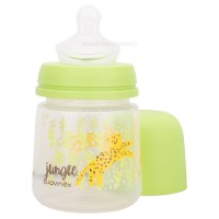 شیشه شیر 150 میل طرح پلنگ رنگ سبز سواوینکس Suavinex