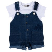 پیشبندی شورتی طرح جین رنگ سرمه ای ایندیگو Indigo