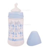 شیشه شیر پیچازی 270 میل طرح سگ ها رنگ آبی سواوینکس Suavinex