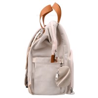 ساک لوازم کوله ای لاکچری کبریتی رنگ کرم Qz