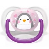 پستانک تکی الترا ایر 0-6 ماه طرح پنگوئن سفید اونت Avent (فاقد جعبه)