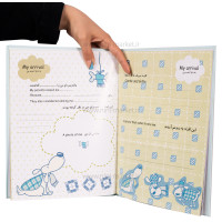 آلبوم خاطرات کودک طرح حیوانات رنگ سبزآبی الپی کیدز Lp Kids