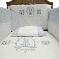 ست روتختی 10 تکه بی بی فور لایف Baby4life طرح خرگوش رنگ آبی