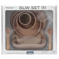 ست ظرف غذا 6 تیکه رنگ کرمی minik oioi