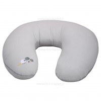 بالشت شیردهی c شکل طرح گوسفند موسلین رنگ طوسی isiz