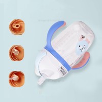 لیوان نی دار دسته دار طرح انار 300 میل رنگ آبی Yasi Care