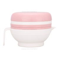 ست غذاساز دستی 7 تکه رنگ صورتی رووکو Rovco