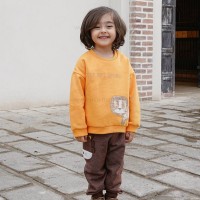 بلوز شلوار پسرانه طرح شیر  رنگ زرد ایندیگو Indigo