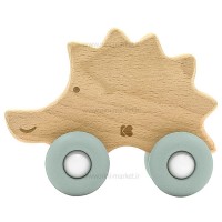 دندانگیر چوبی سیلیکون طرح جوجه تیغی رنگ سبز کیکابو Kikkaboo