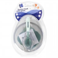 ظرف غذا با قاشق چسبان سبز کیکابو Kikkaboo