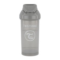 لیوان نی دار 360 ميل 6+ ماه طوسی پاستل تويست شيک Twistshake