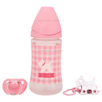 ست پیچازی شیشه شیر پستانک گیره پستانک سواوینکس Suavinex کد 3800225