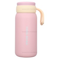 فلاسک آب 380 ميل رنگ صورتی لیودو Liuduo