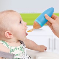 سرلاک خوری سیلیکونی رنگ آبی بون Boon