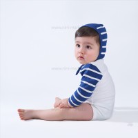 زيردکمه آستین بلند طرح Friend رنگ سرمه اي نيلي Nili